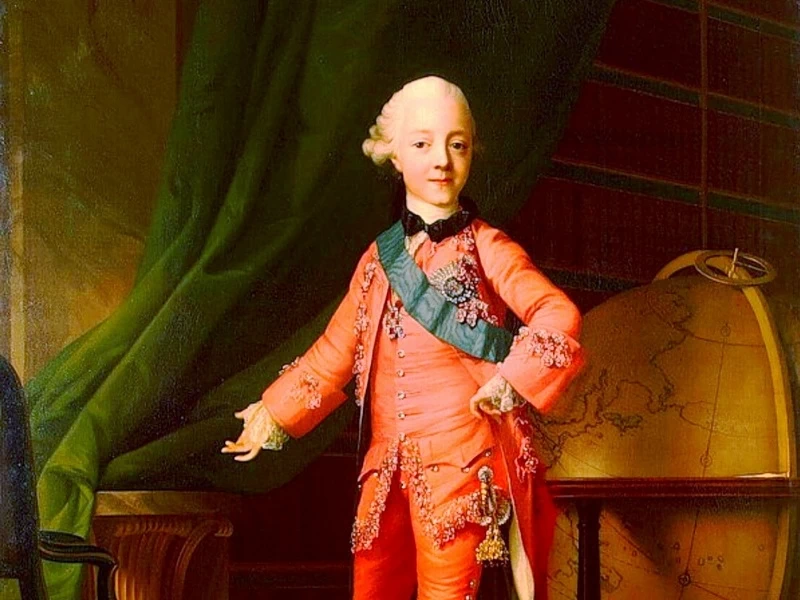 1722-Vigilius Eriksen - Il Granduca Paul Petrovich in classe di V.Eriksen,1766 - Hermitage